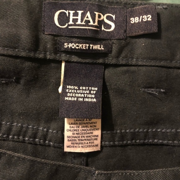 Mens Chaps 5 pocket twill pants - Picture 7 of 8